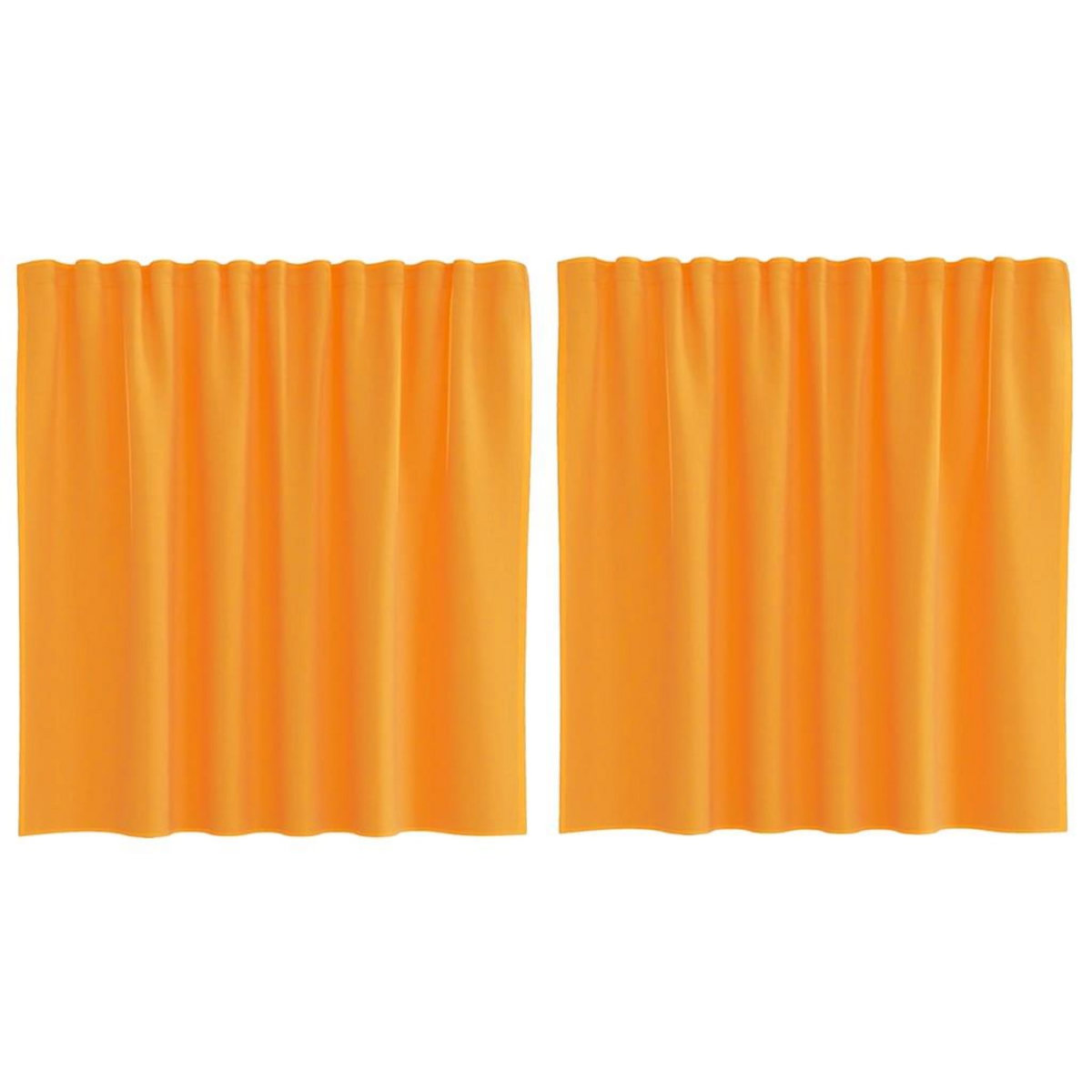 VIDAXL Rideaux en voile avec boucles 2 pcs orange 140x140 cm