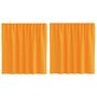 Voir la diapositive 2 : VIDAXL Rideaux en voile avec boucles 2 pcs orange 140x140 cm