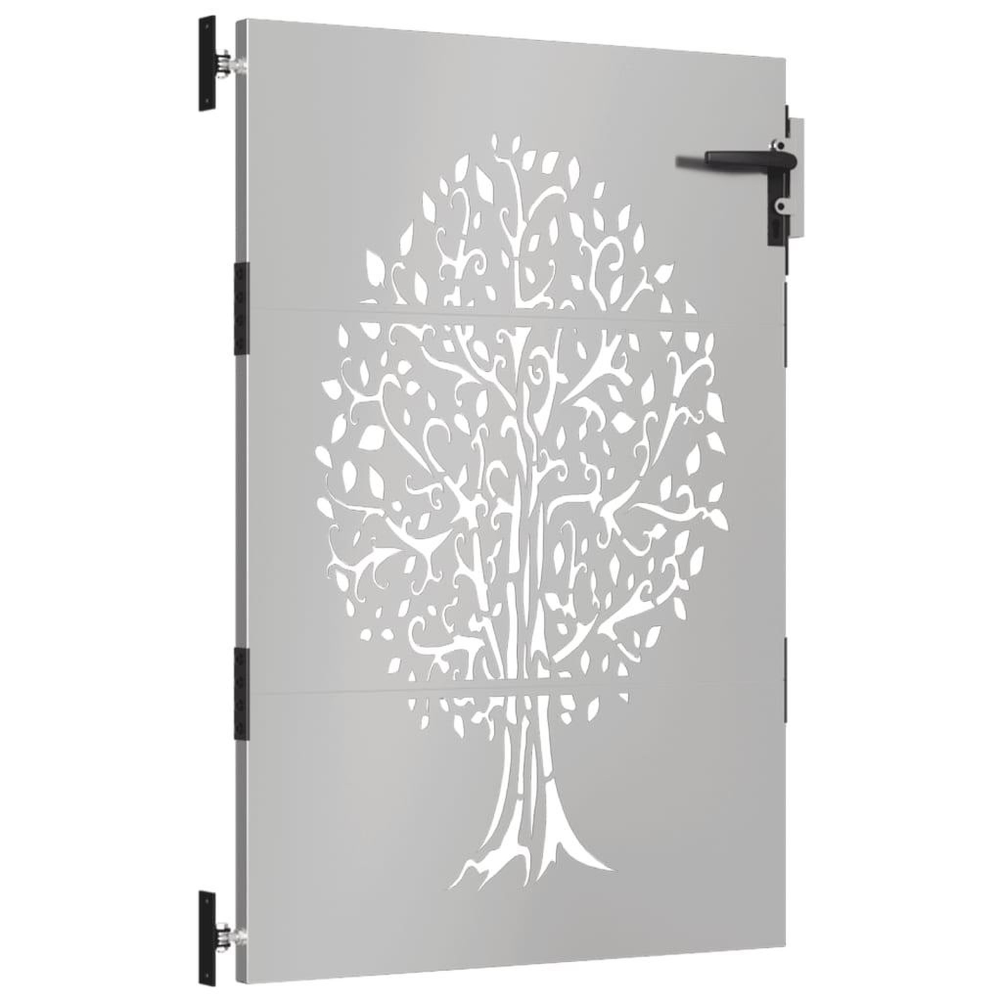 Voir la diapositive 3 : VIDAXL Portail de jardin 85x150 cm acier corten conception de l'arbre