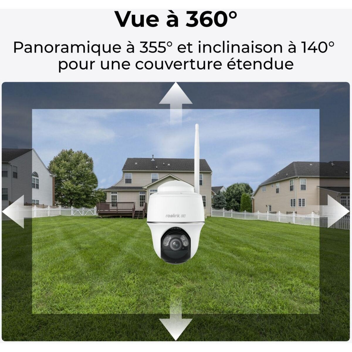 REOLINK Caméra de surveillance B440 + panneau solaire
