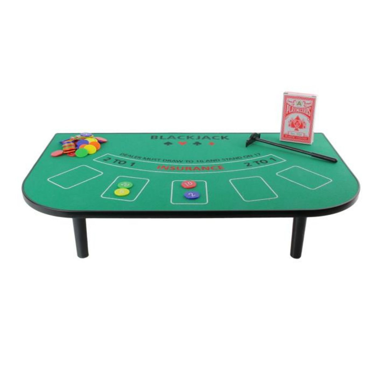 Paris Prix Jeu de Casino  Blackjack de Table  51cm Vert