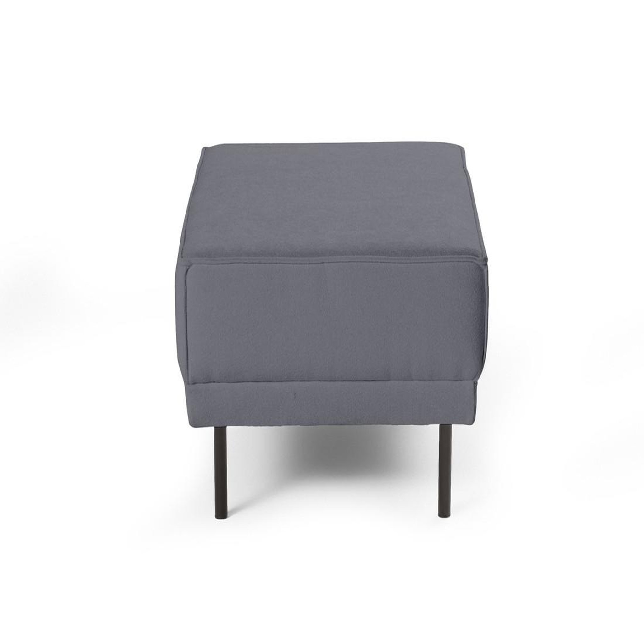 Voir la diapositive 3 : LISA DESIGN Charlie - pouf - pieds hauts - en tissu