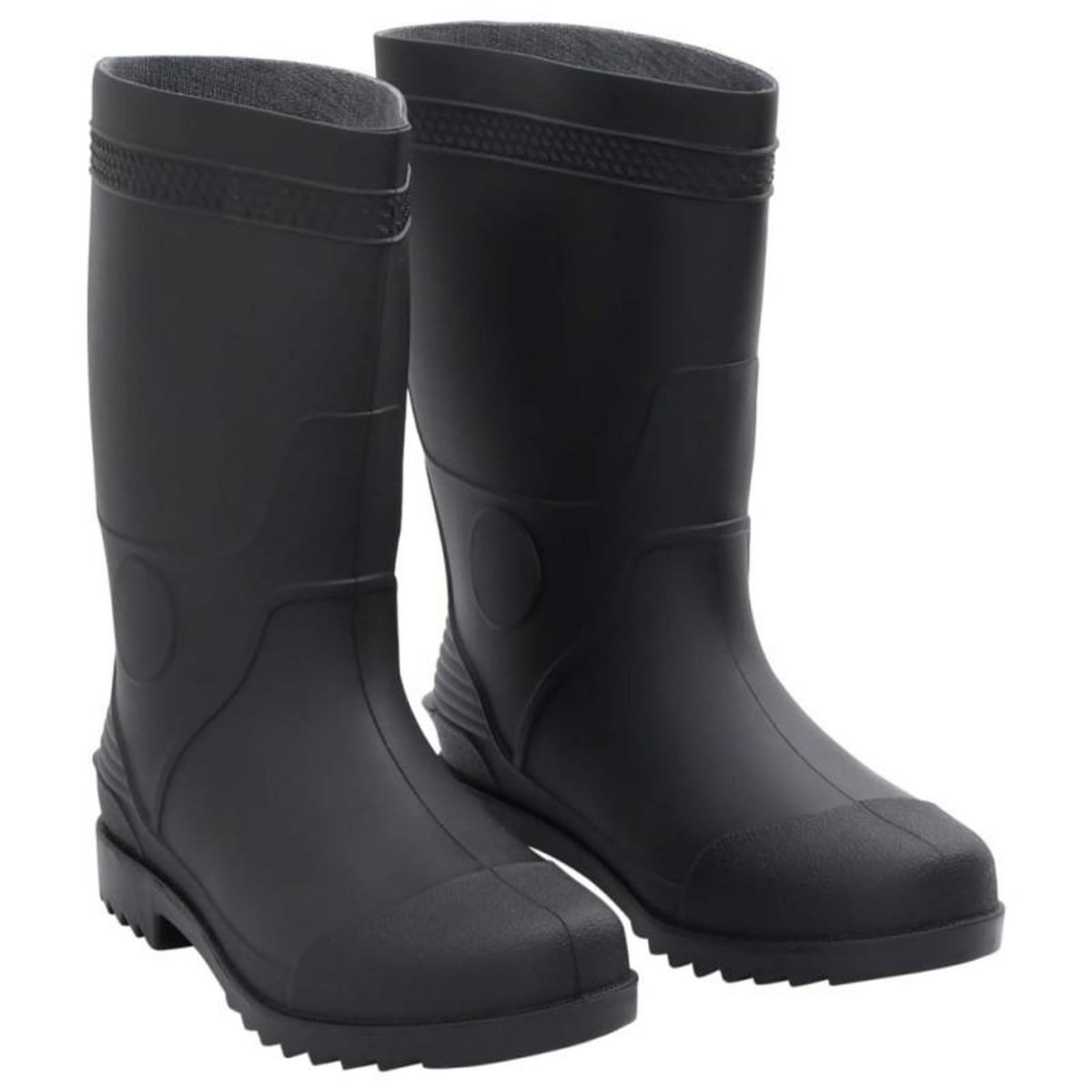 VIDAXL Bottes de pluie noir taille 41 PVC