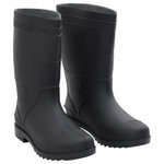 VIDAXL Bottes de pluie noir taille 41 PVC
