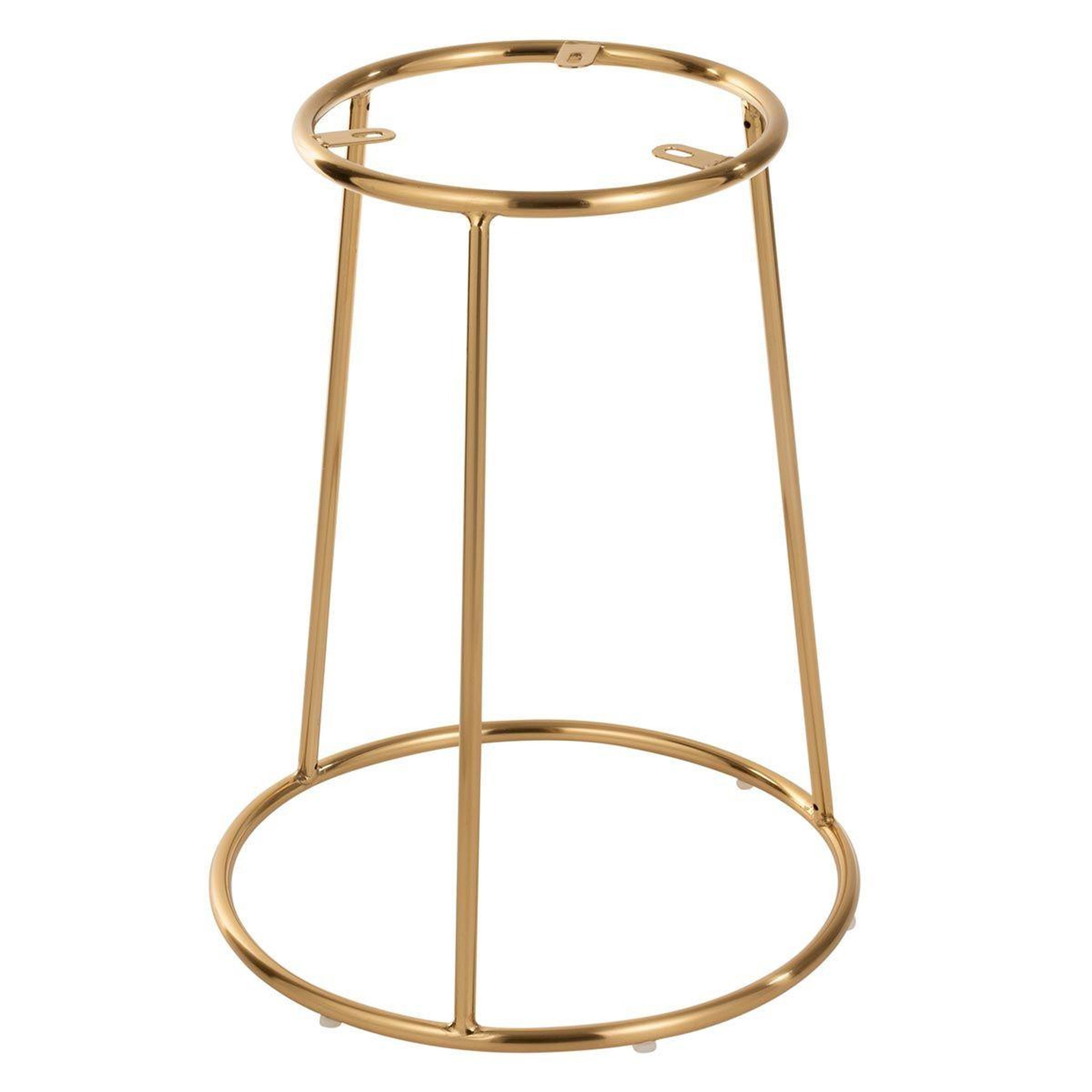 J-LINE Support pour tabouret métal  hemera  55cm or