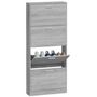 Voir la diapositive 4 : VIDAXL Armoire a chaussures Sonoma gris 59x17x150 cm Bois d'ingenierie