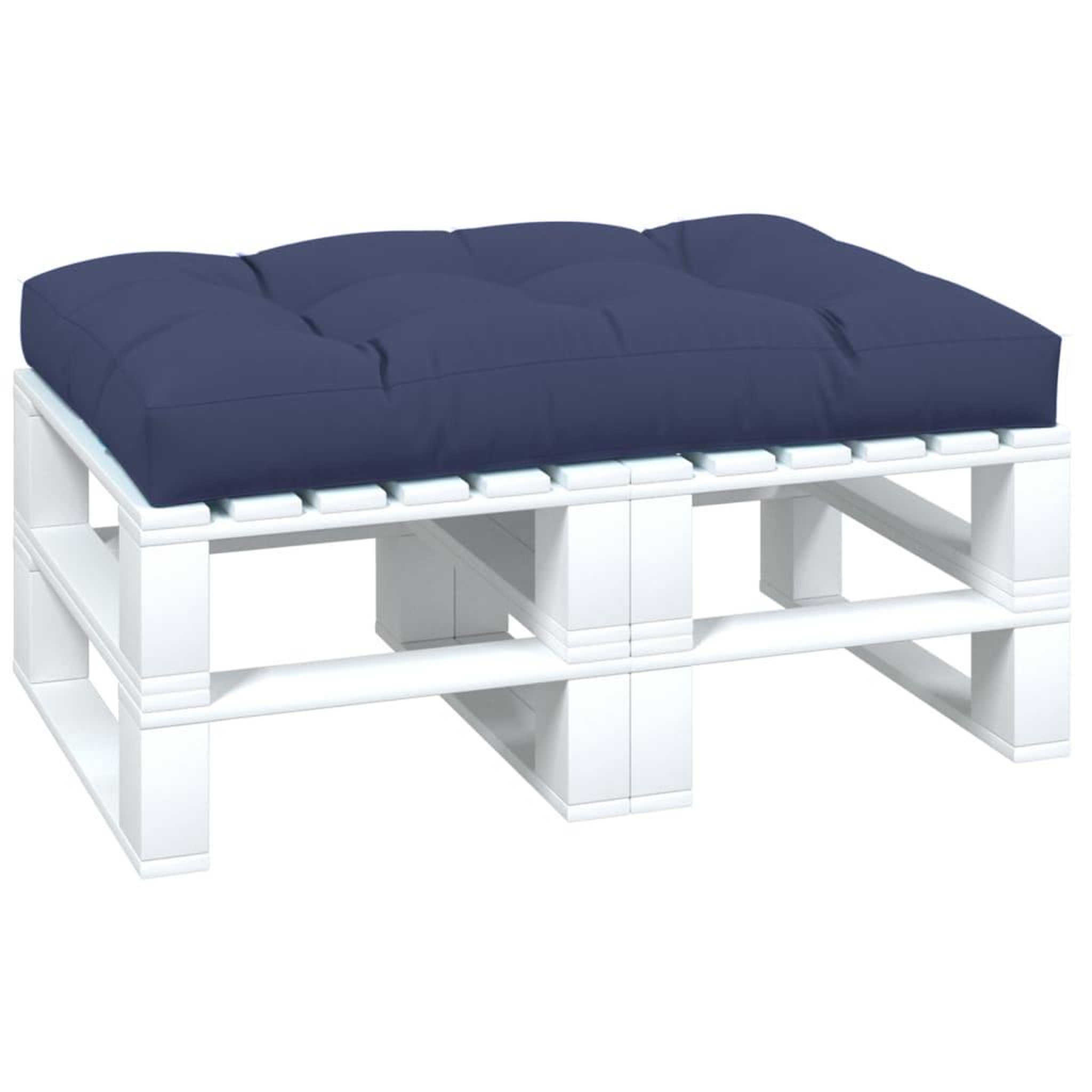 Voir la diapositive 3 : VIDAXL Coussin de palette bleu marine 120x80x12 cm tissu