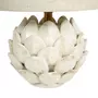 OSTARIA Lampe pétales céramique lin beige