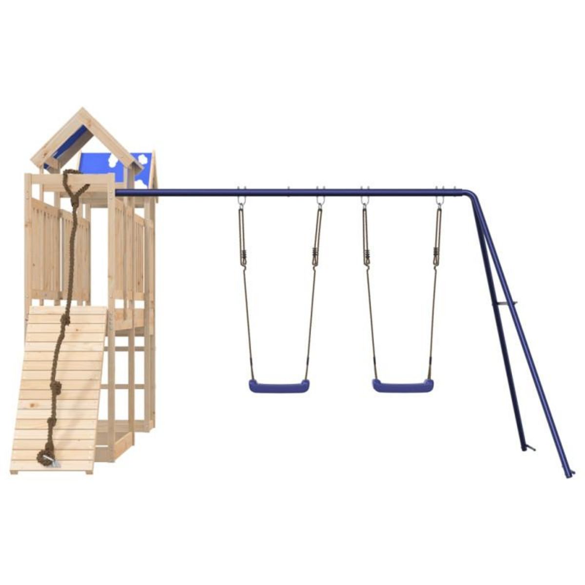 VIDAXL Aire de jeux d extérieur bois de pin massif