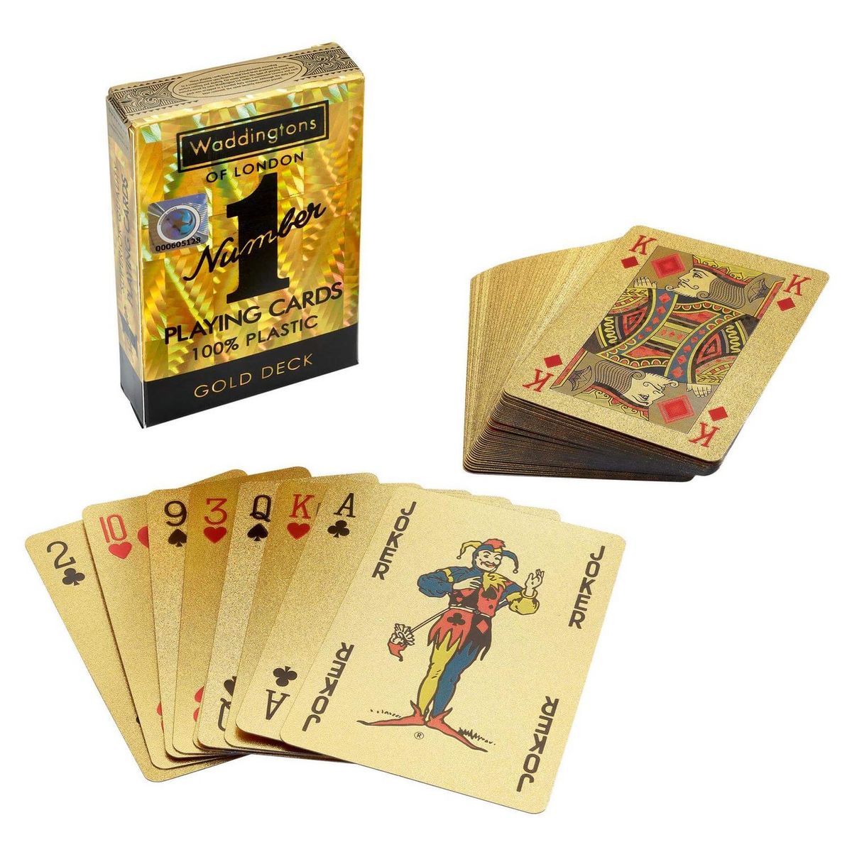  WINNING MOVES Jeu de 54 cartes Or