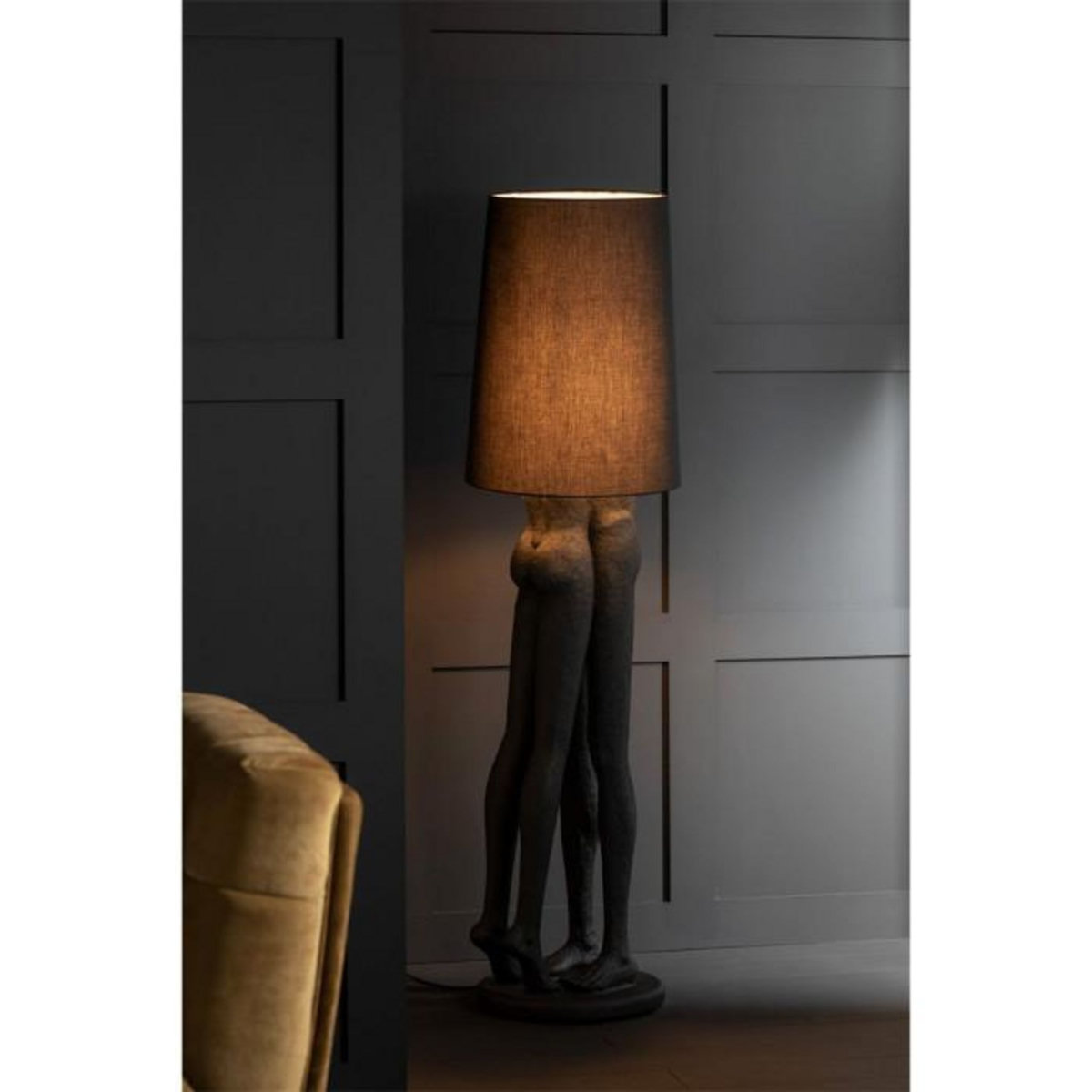 Paris Prix Lampadaire Design  Couple  89cm Noir