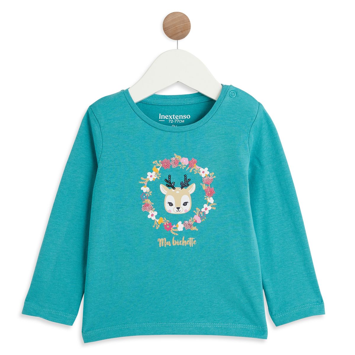 INEXTENSO T-shirt manches longues bichette bébé fille