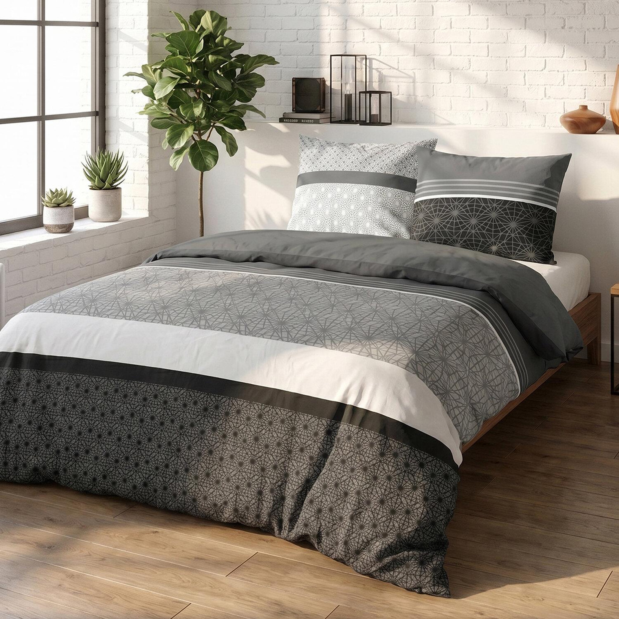Voir la diapositive 2 : ATELIER DU COTON Parure housse de couette 100% coton 57fils , sandro