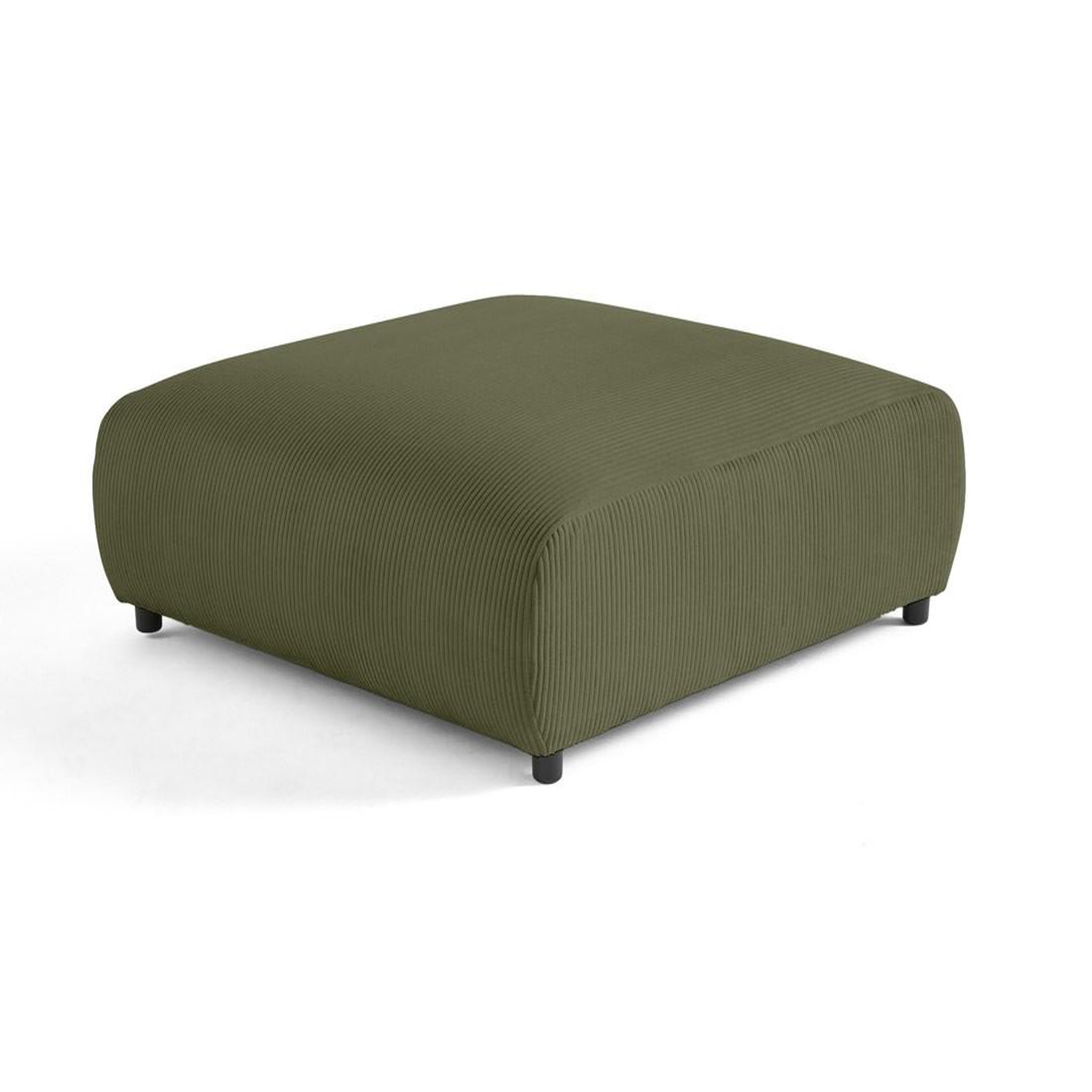 Voir la diapositive 2 : LISA DESIGN Garance - grand pouf modulable - en velours côtelé