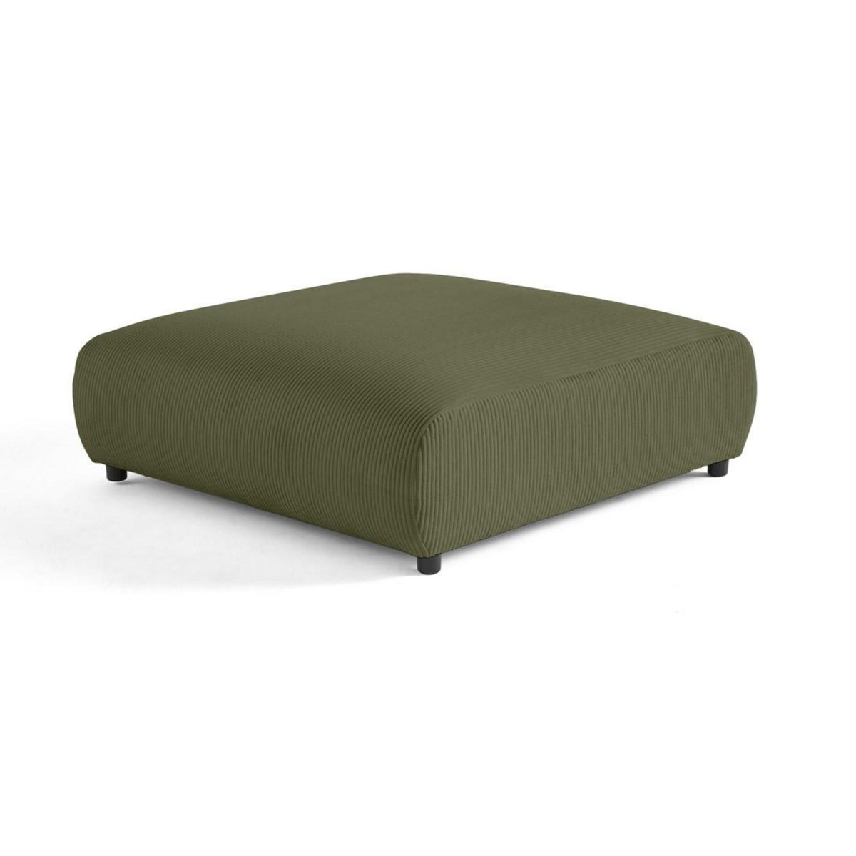 LISA DESIGN Garance - grand pouf modulable - en velours côtelé