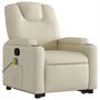 Voir la diapositive 4 : VIDAXL Fauteuil inclinable de massage Creme Similicuir
