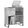 Voir la diapositive 3 : VIDAXL Armoire a disques gris beton 84,5x38x89 cm bois d'ingenierie