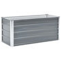 Voir la diapositive 2 : VIDAXL Lit sureleve de jardin Acier galvanise 100x40x45 cm Gris