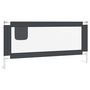 Voir la diapositive 2 : VIDAXL Barriere de securite de lit d'enfant Gris fonce 190x25 cm Tissu