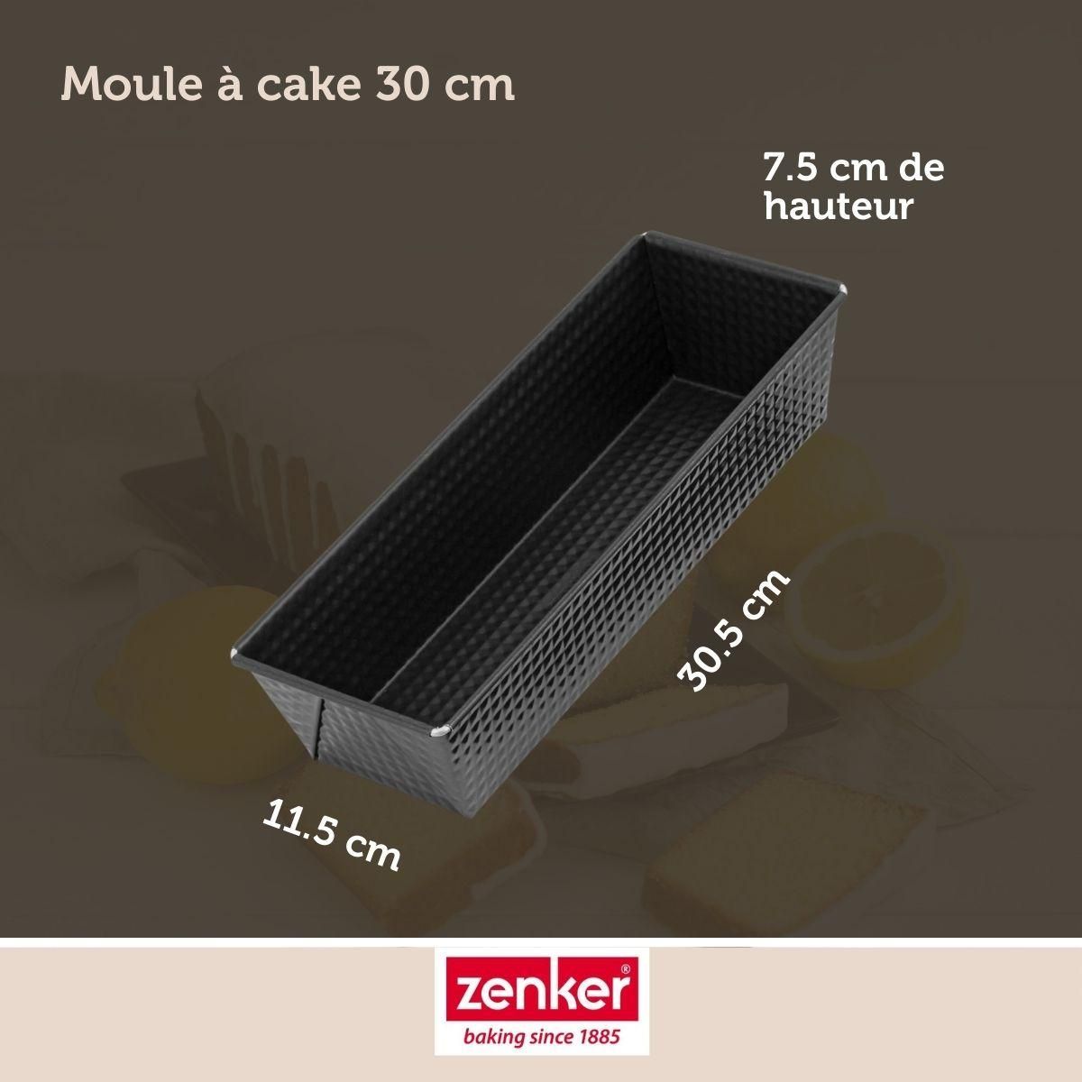 ZENKER Set pâtisserie avec moule à cake 30,5 cm, 2 bols à mixer, verre mesureur et spatule Zenker