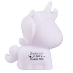 Paris Prix Veilleuse Enfant à Poser  Licorne  10cm Blanc
