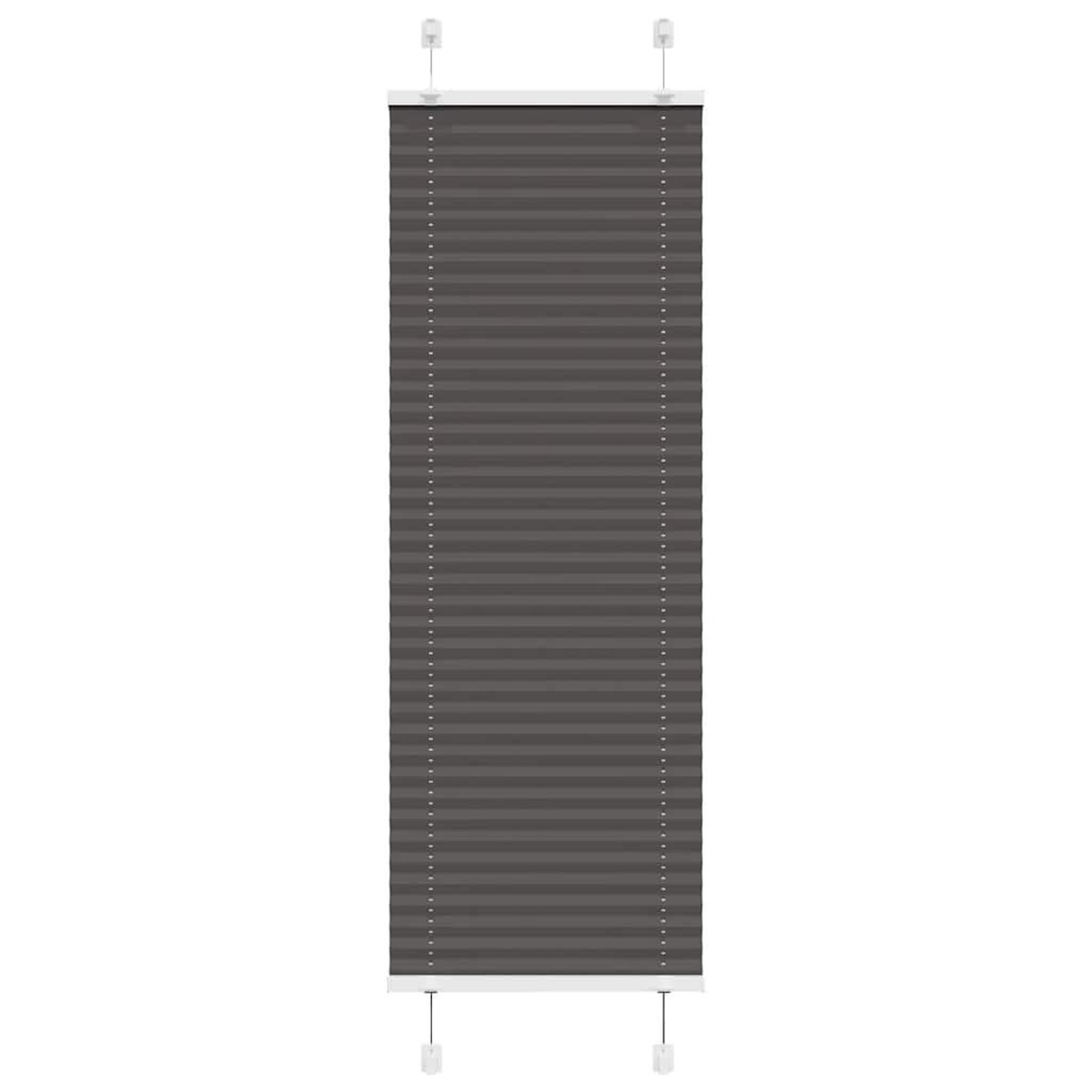 VIDAXL Store plisse noir 40x150 cm largeur du tissu 39,4 cm polyester