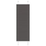 VIDAXL Store plisse noir 40x150 cm largeur du tissu 39,4 cm polyester