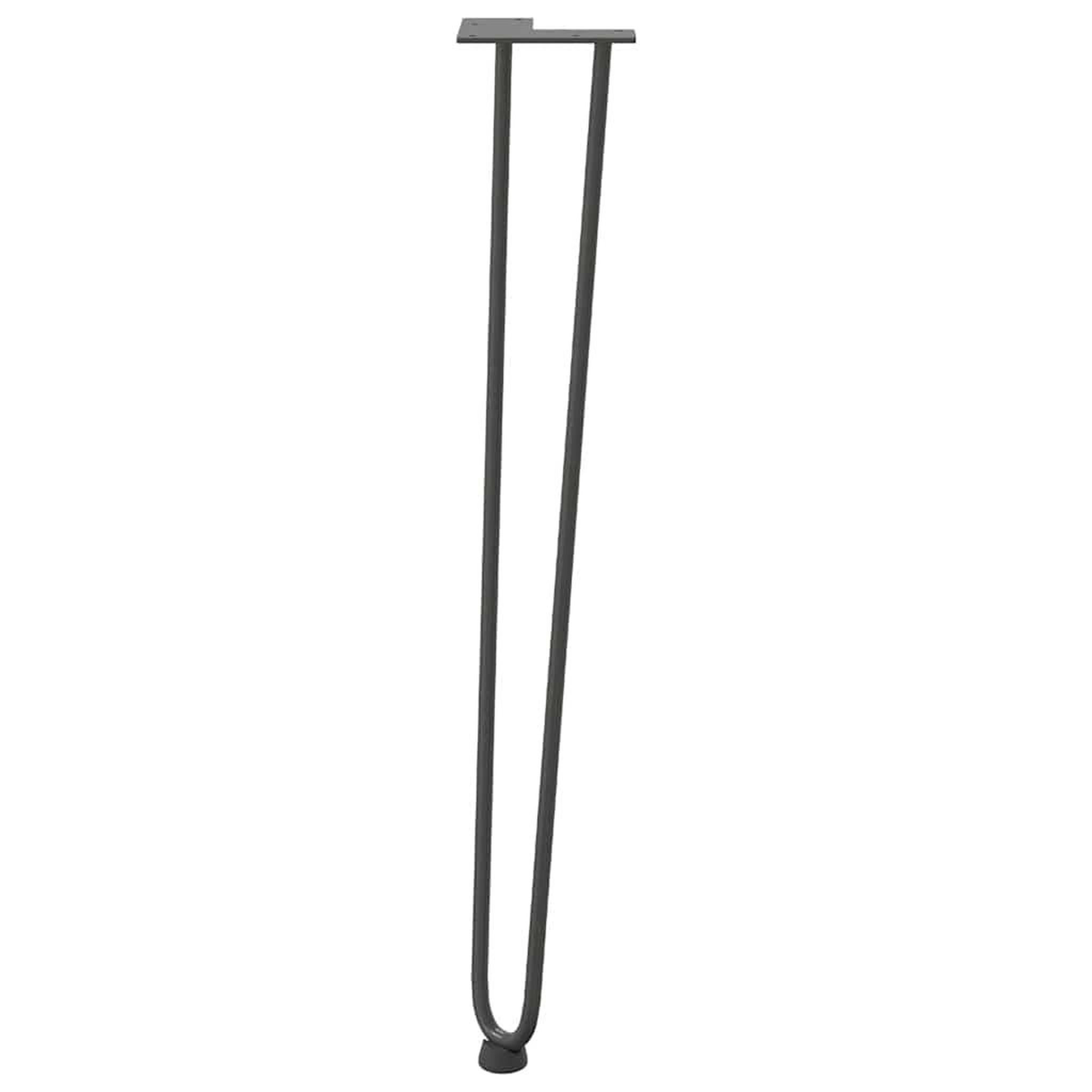 Voir la diapositive 5 : VIDAXL Pieds de table en forme d'epingle a cheveux 4 pcs anthracite