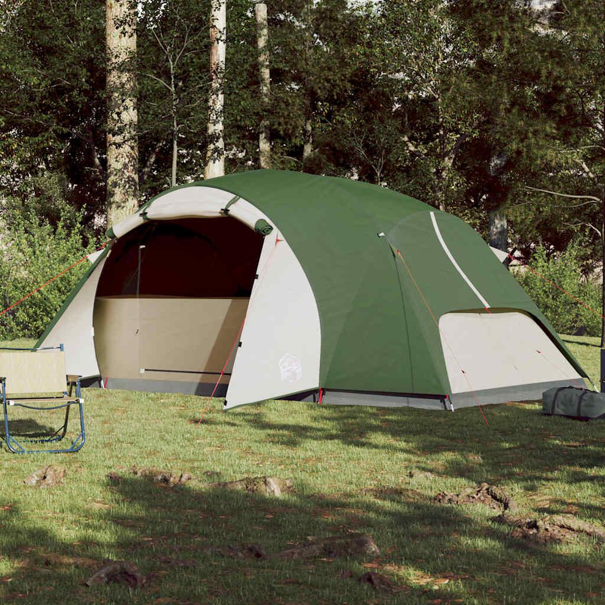 Voir la diapositive 3 : VIDAXL Tente familiale Crossvent 8 personnes vert impermeable