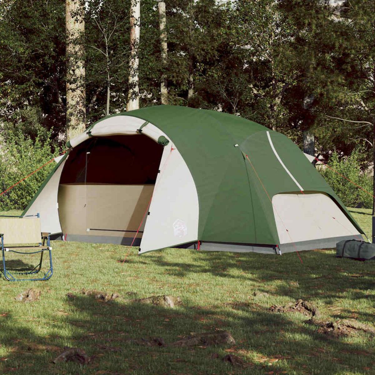 VIDAXL Tente familiale Crossvent 8 personnes vert impermeable