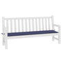 Voir la diapositive 3 : VIDAXL Coussin de banc de jardin bleu marine 200x50x3 cm tissu oxford