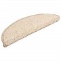 Voir la diapositive 3 : VIDAXL Tapis d'escalier 10 pcs 56x17x3 cm Creme
