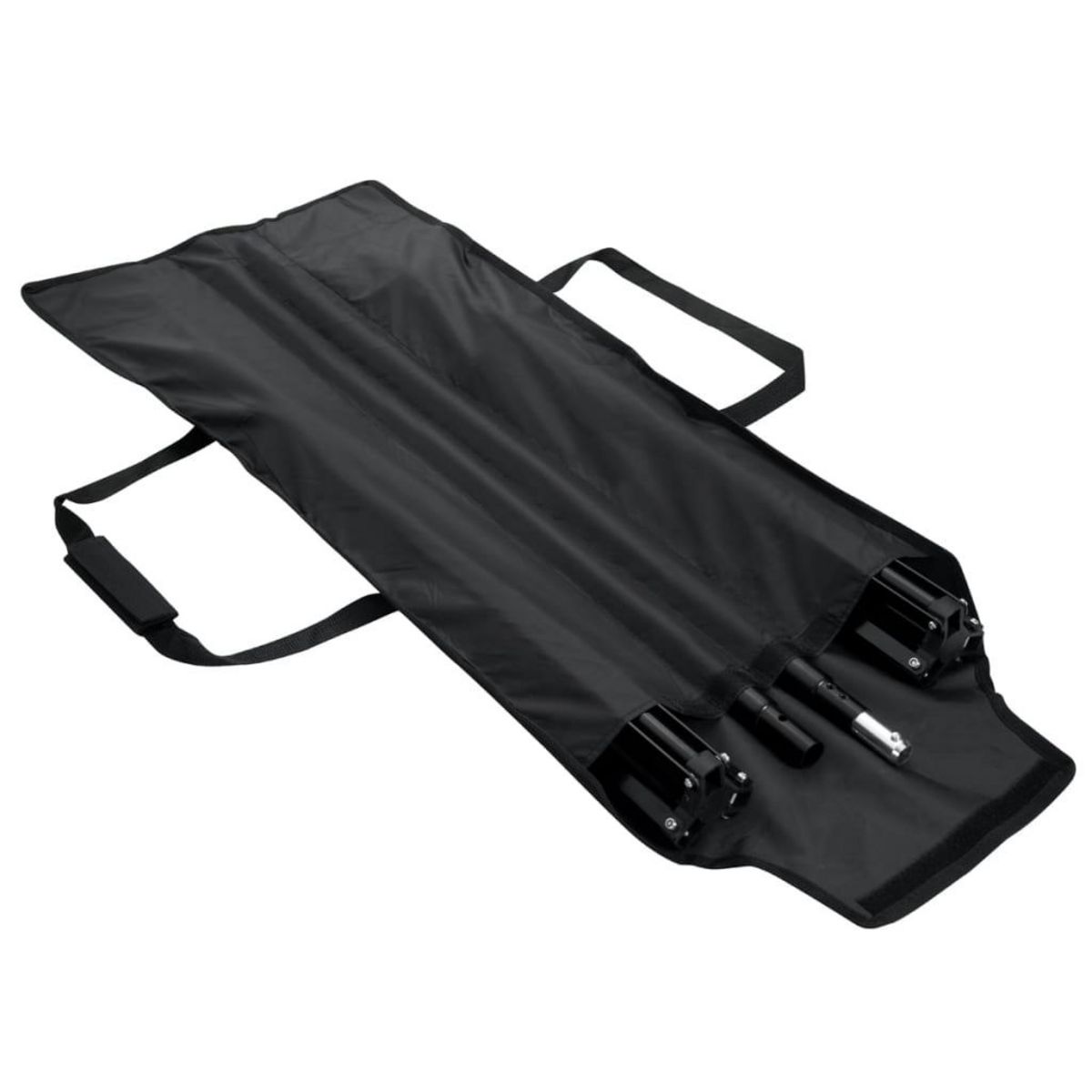 VIDAXL Systeme de support de toile de fond 300 x 300 cm Noir