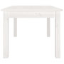 Voir la diapositive 4 : VIDAXL Table basse Blanc 80x50x40 cm Bois massif de pin