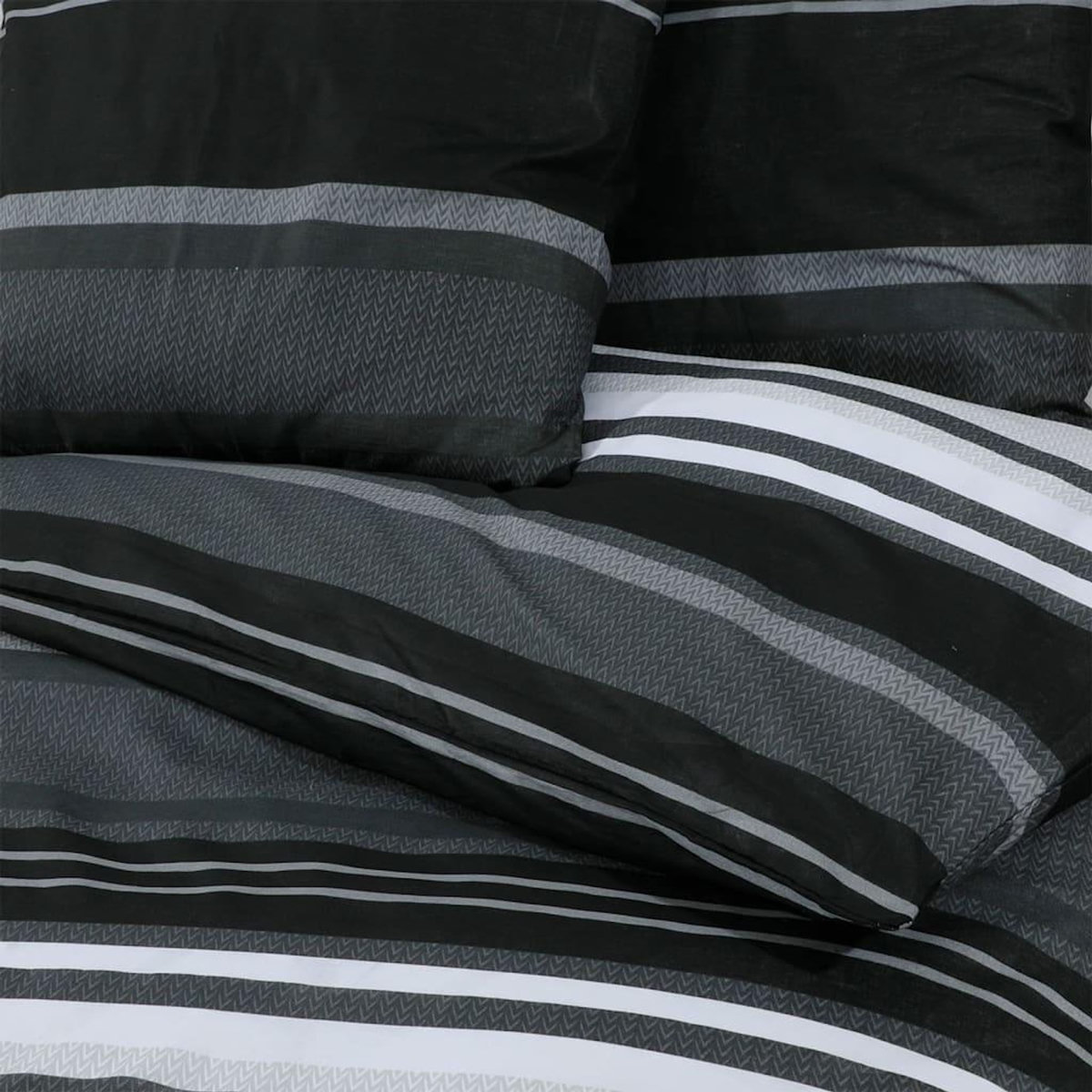 VIDAXL Ensemble de housse de couette noir et blanc 200x220 cm Coton