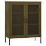 Voir la diapositive 2 : VIDAXL Armoire de rangement Vert olive 80x35x101,5 cm Acier