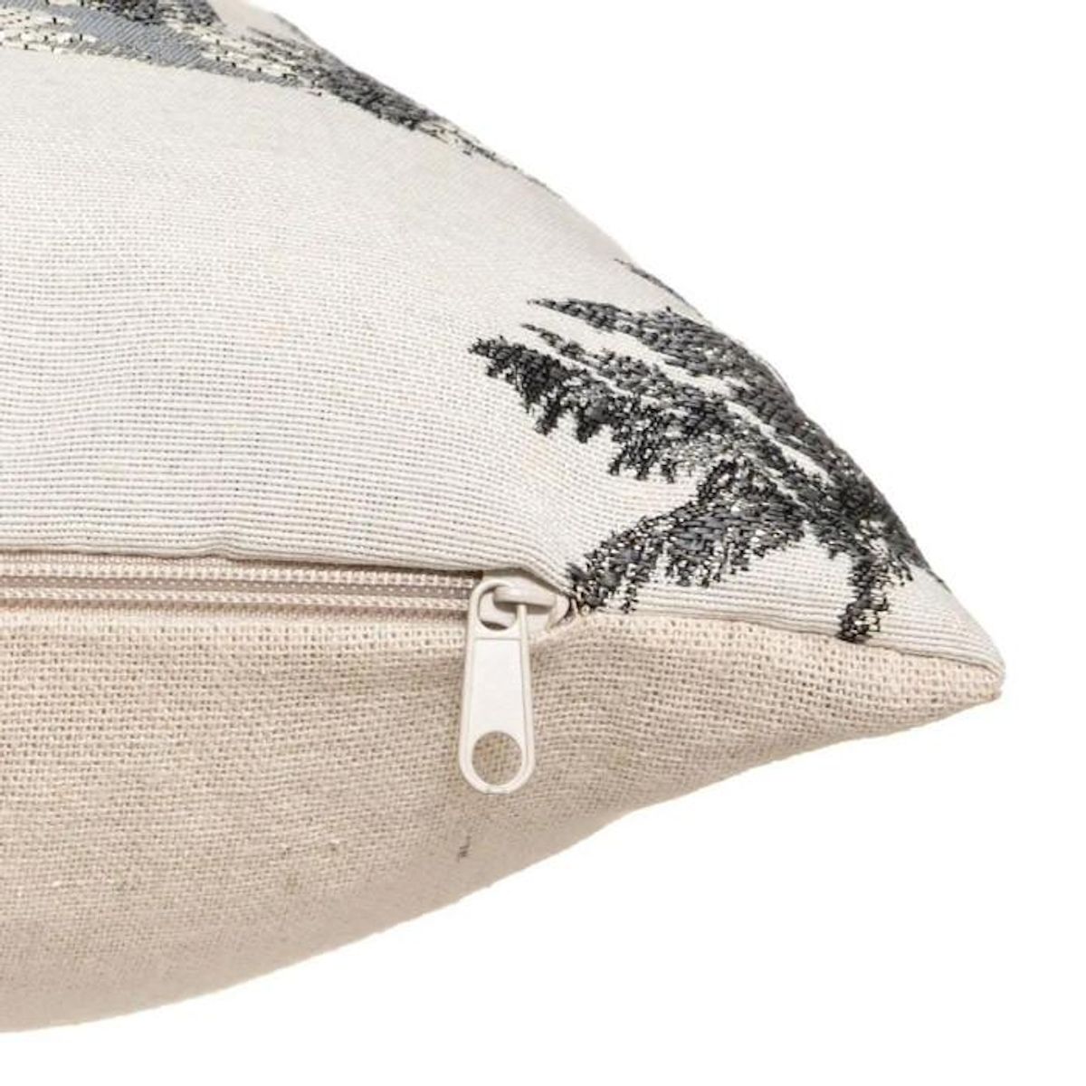 ATMOSPHERA Housse de Coussin  Palm  40x40cm Noir & Blanc