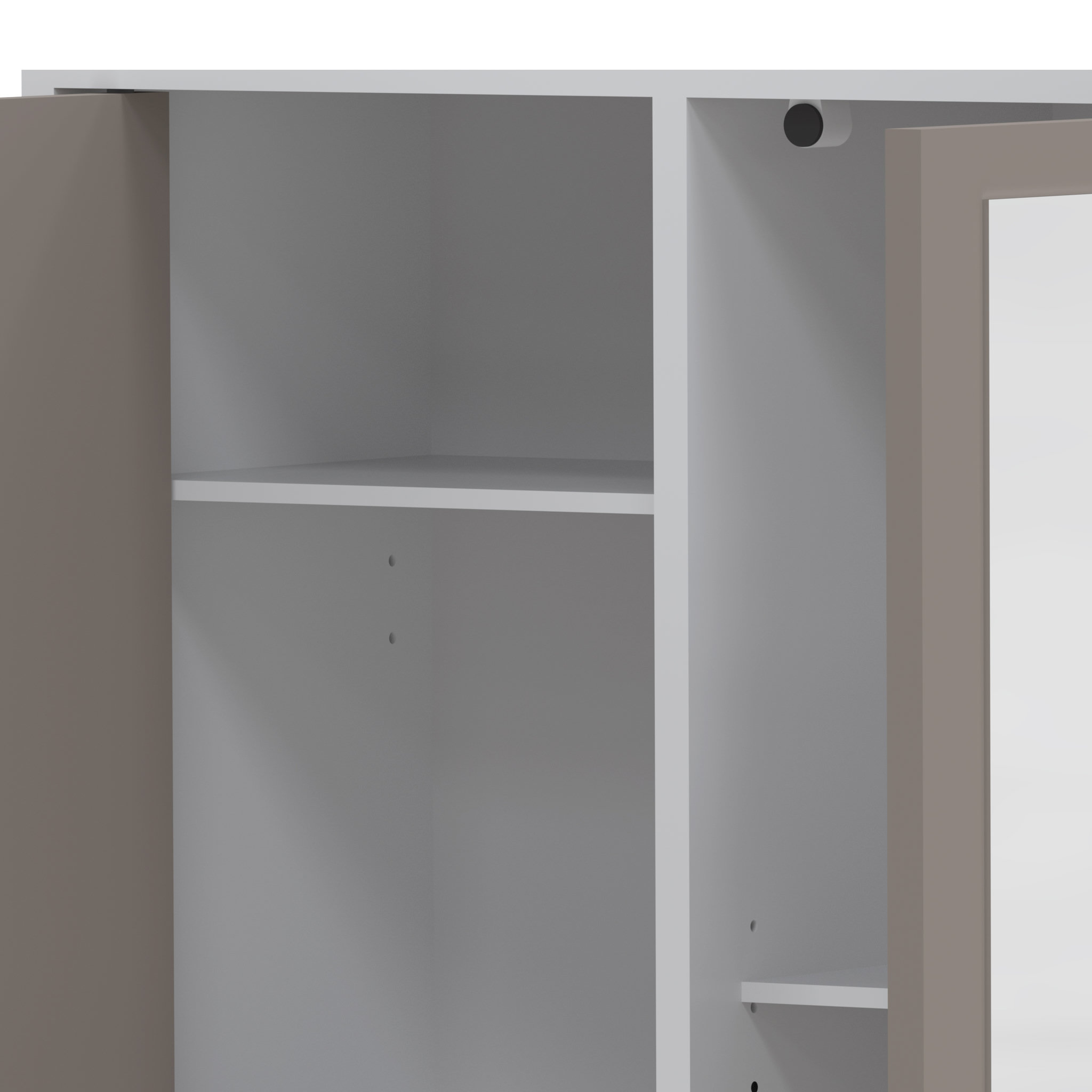 Voir la diapositive 6 : Armoire salle de bain taupe - MODENA