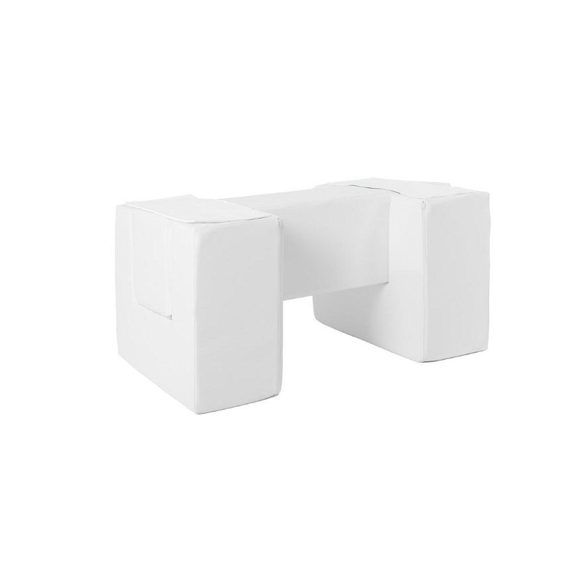 VELINDA 3 blocs en mousse couleur blanc