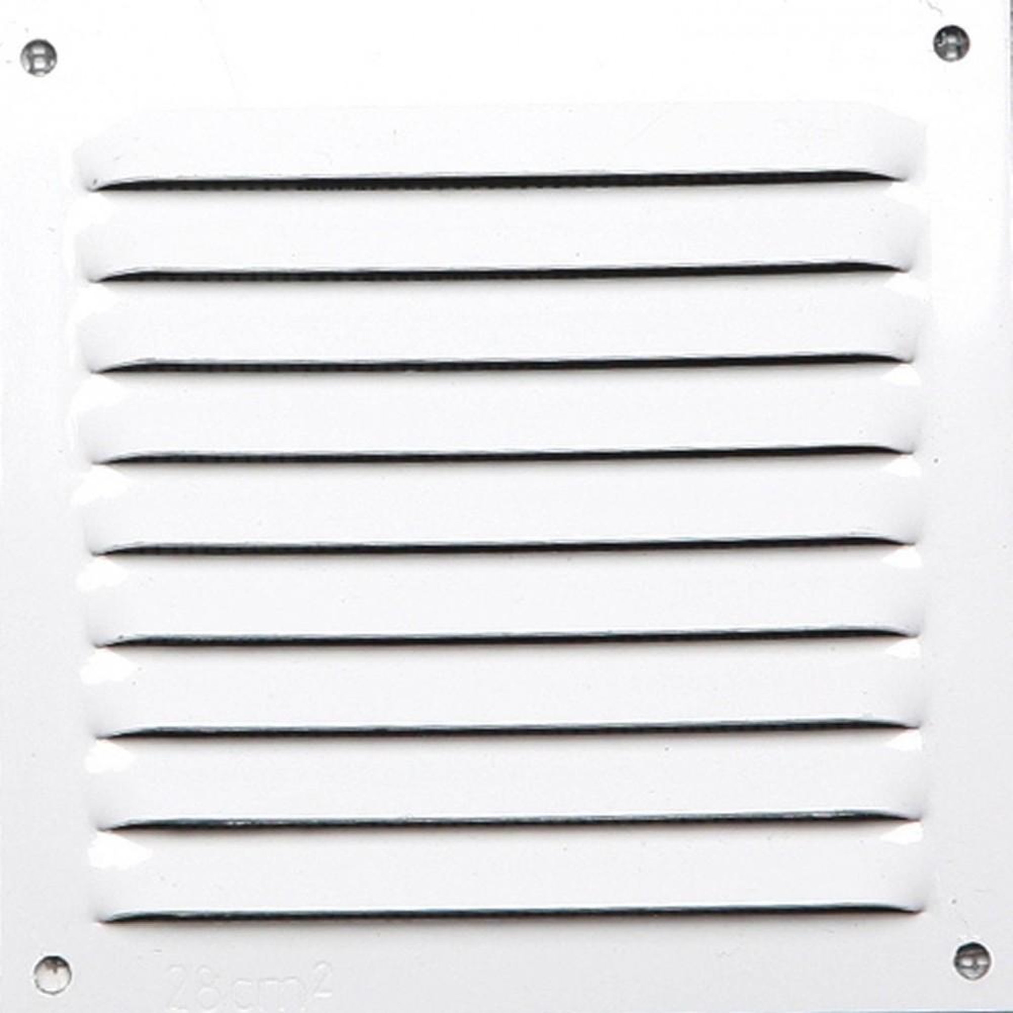 CENTRALE BRICO Grille d'aération aluminium laqué, L.10 x l.10 cm