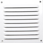 CENTRALE BRICO Grille d'aération aluminium laqué, L.10 x l.10 cm
