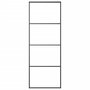Voir la diapositive 2 : VIDAXL Porte coulissante Aluminium et verre ESG 76x205 cm Noir