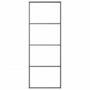 Voir la diapositive 2 : VIDAXL Porte coulissante Aluminium et verre ESG 76x205 cm Noir