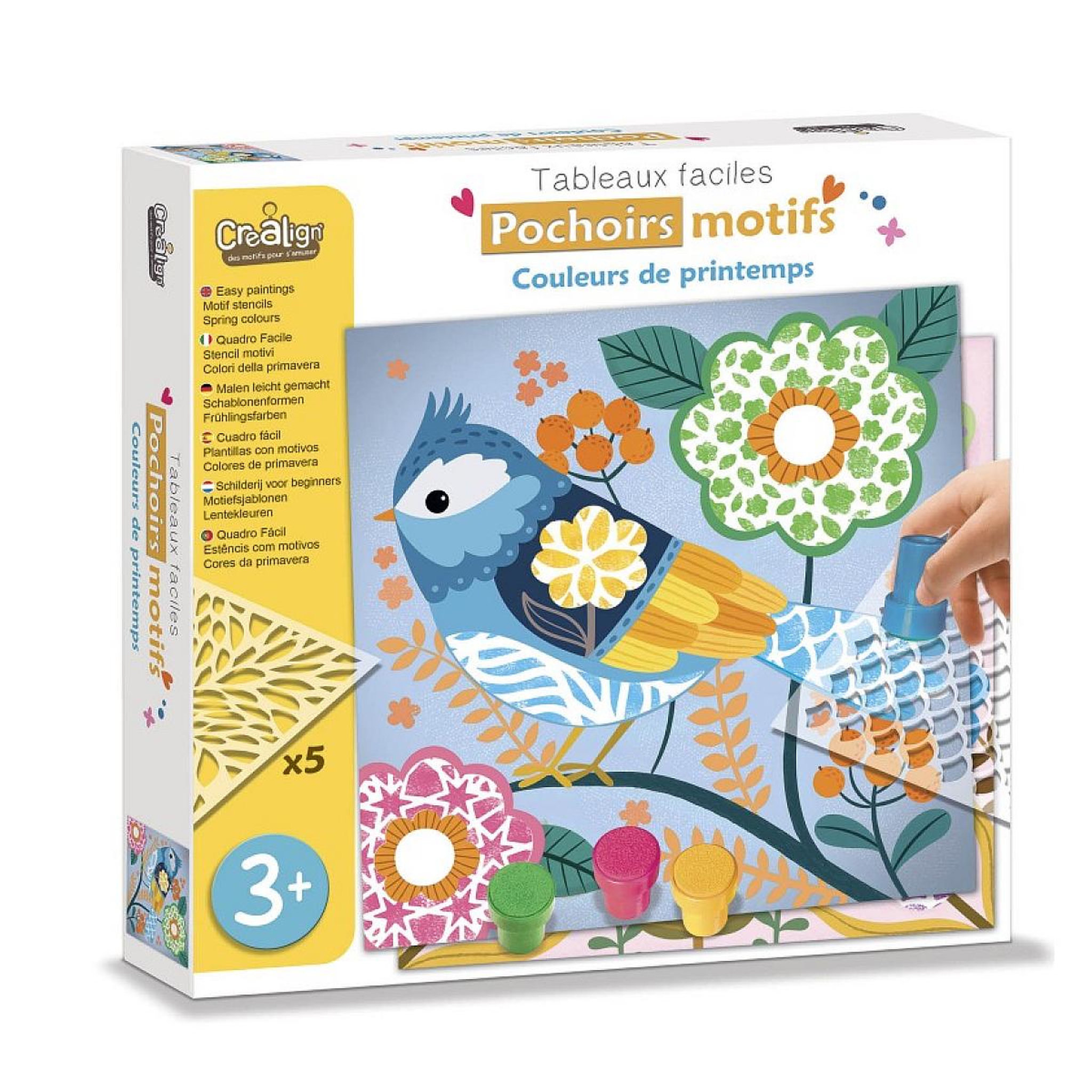 CREALIGN Pochoirs motifd Couleur de printemps