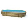 Voir la diapositive 3 : Habitat et Jardin Piscine bois   Palma 130   - 7.57 x 4.07 x 1.31 m +  Bâche à bulles 180 µ + Bâche hiver 280 gr/m²