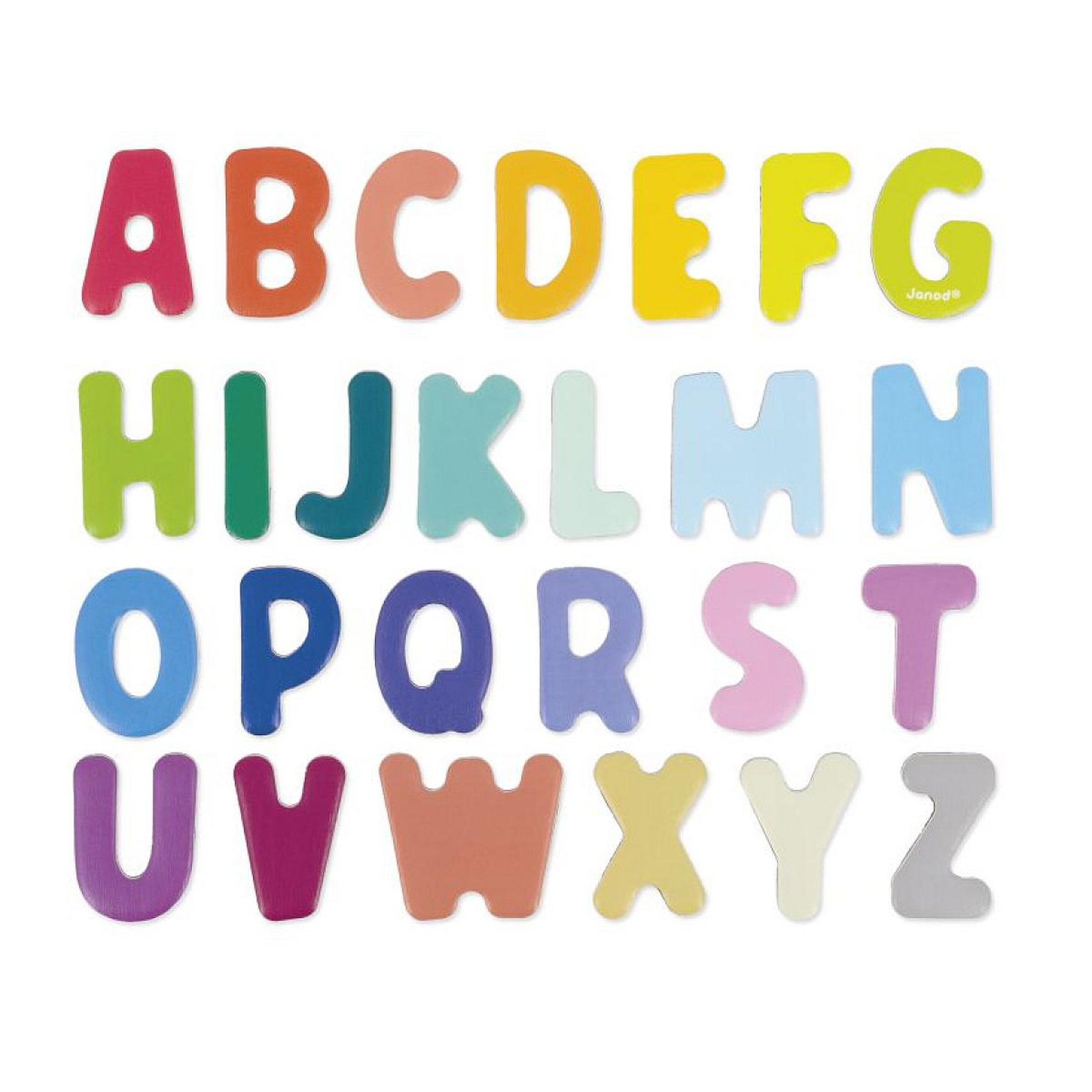 Voir la diapositive 2 : JANOD alphabet magnétique 52 pièces