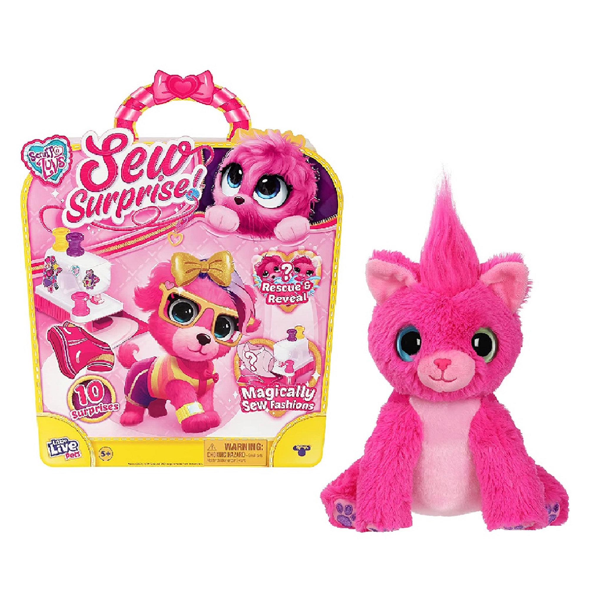 Voir la diapositive 1 : MOOSE TOYS Couture Surprise Rose - Little Live Pets Scruff-A-Luvs