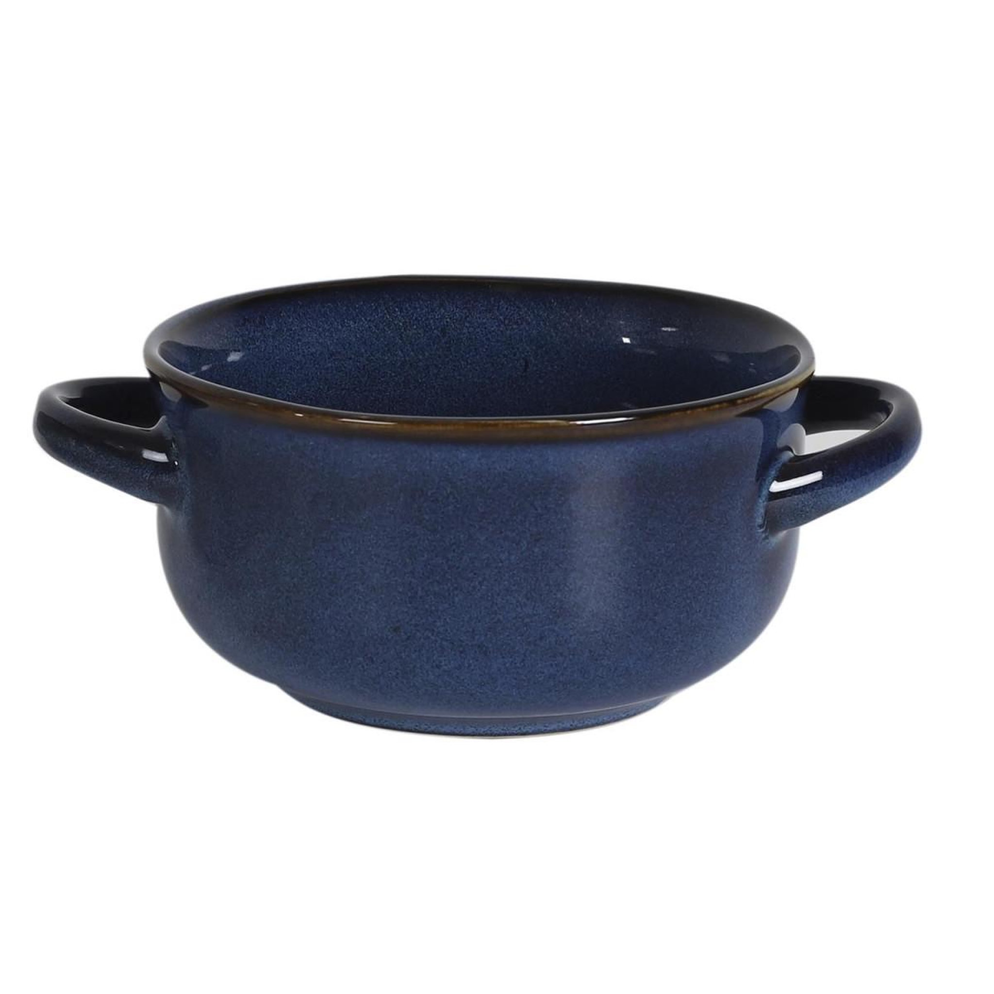 Voir la diapositive 2 : The Home Deco Factory Lot de 6 bols à soupe  au grès du temps  14cm bleu