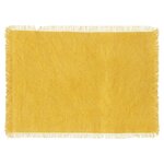 ATMOSPHERA Set de table en coton MAHA. Coloris disponibles : Beige, Orange, Vert, Blanc, Noir, Rouge, Jaune, Gris