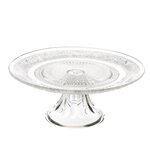 SECRET DE GOURMET Plat à Gâteau sur Pied  Renaissance  29cm Transparent